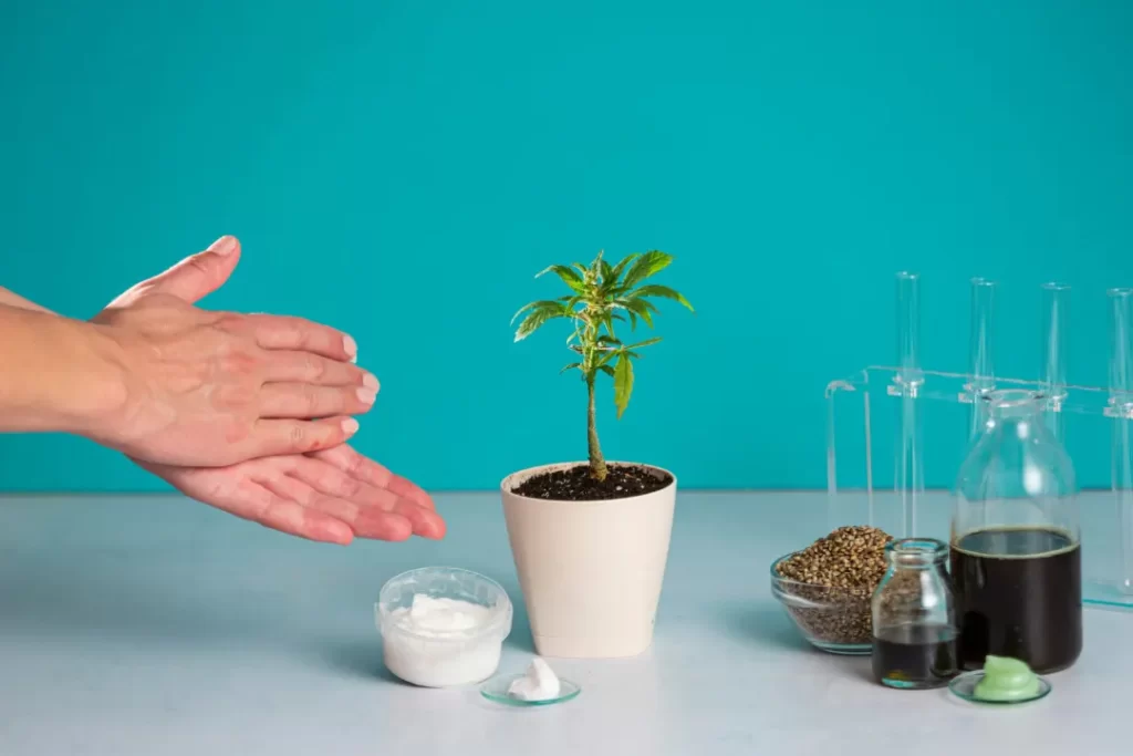 Lubrication of hand cream from CBD products