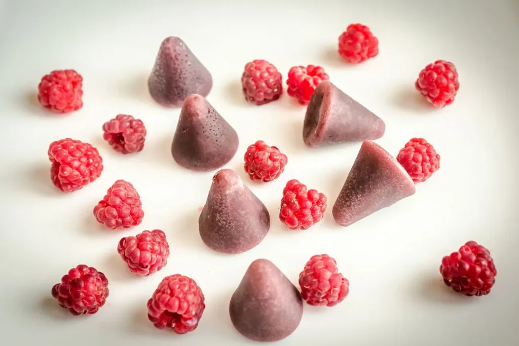 Raspberry gummies.