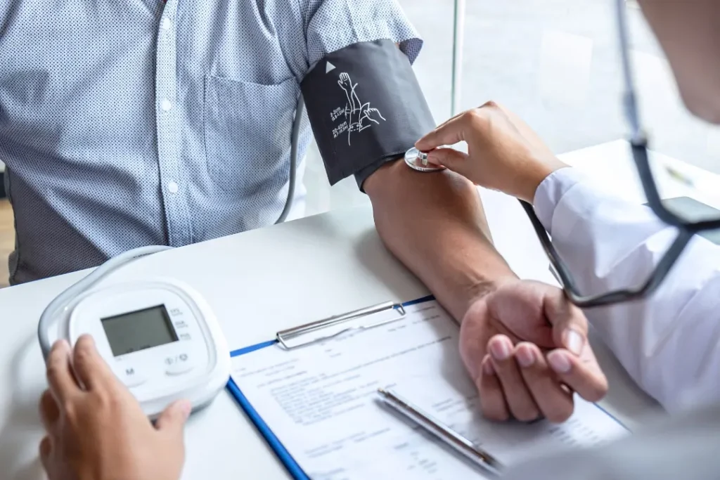 Dr check blood pressure