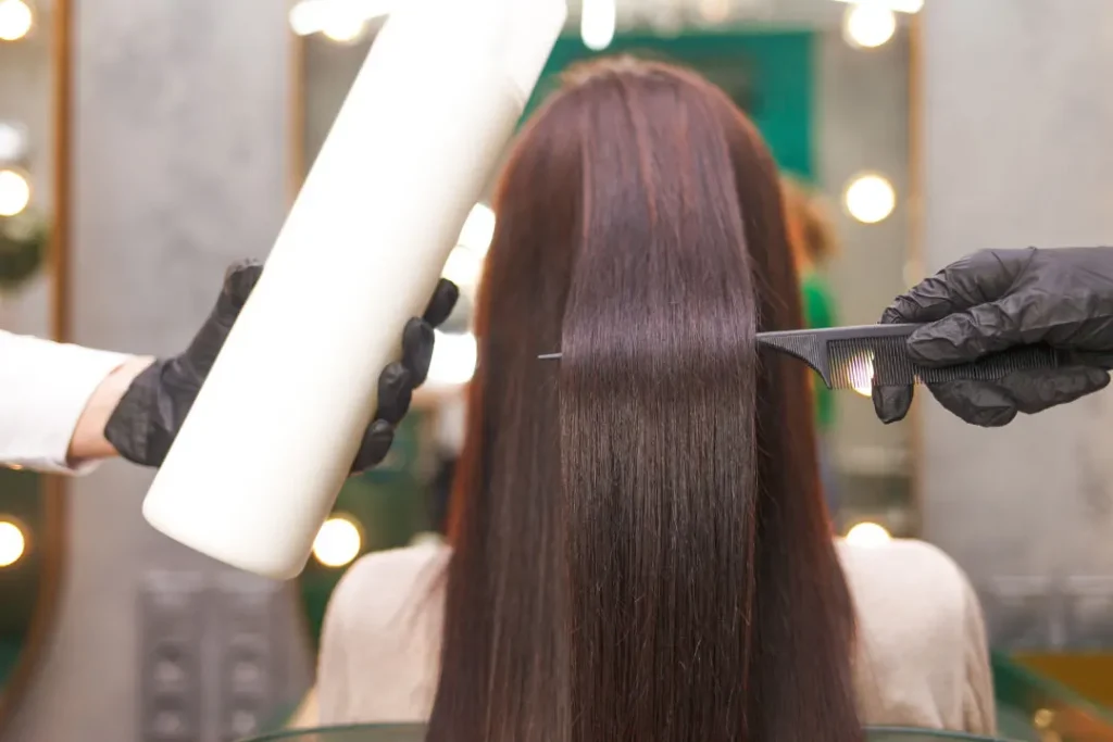Healthy hair.