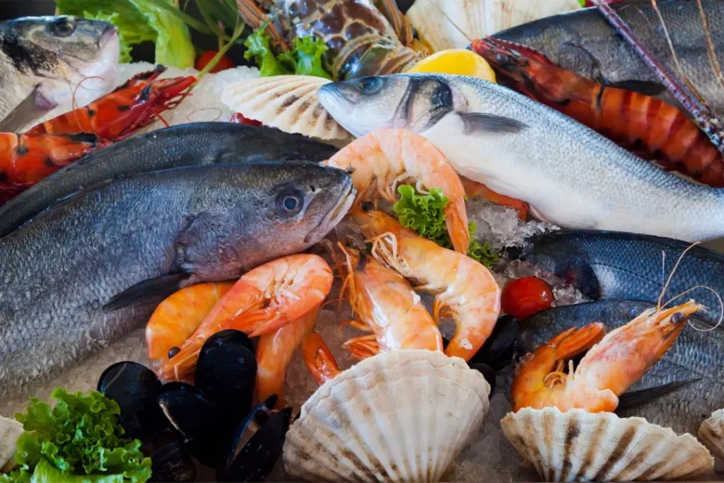 Sea food.