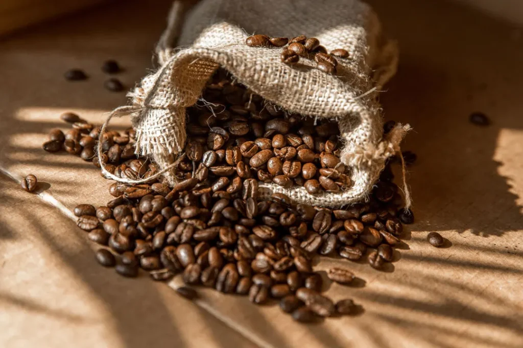 Coffee beans.