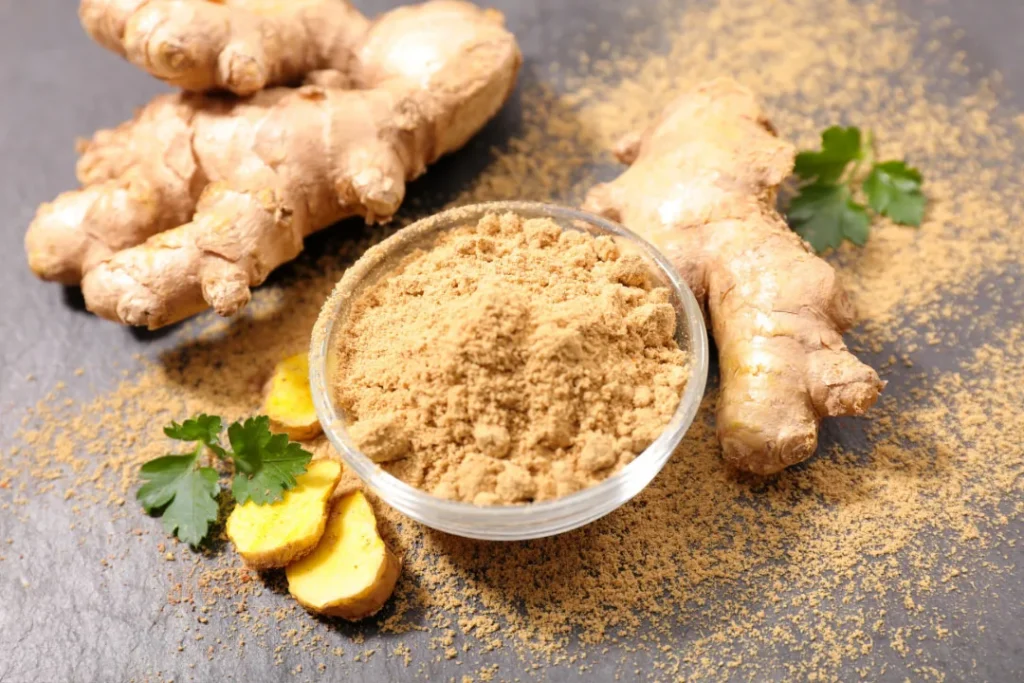 Turmeric powder.