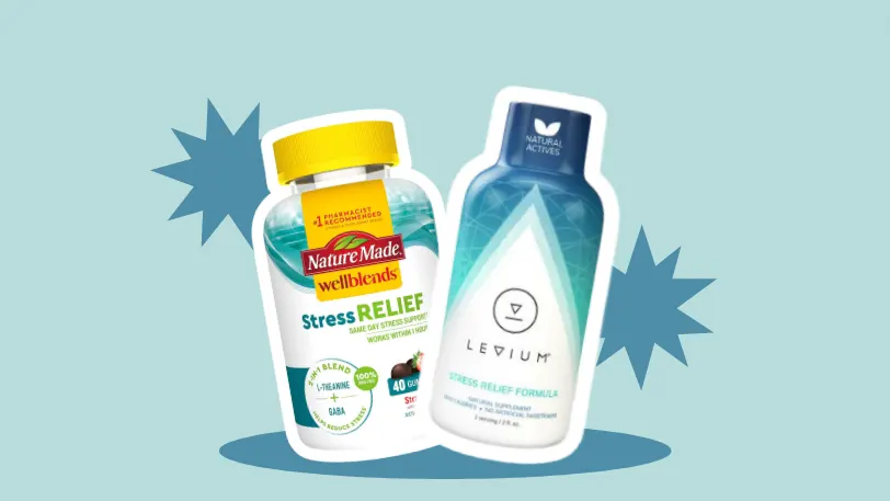 Levium Premium Liquid and Nature Made Wellblends Stress Relief