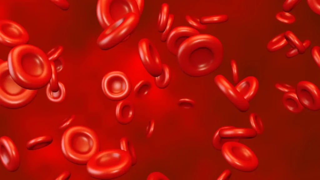 Healthy blood cells.