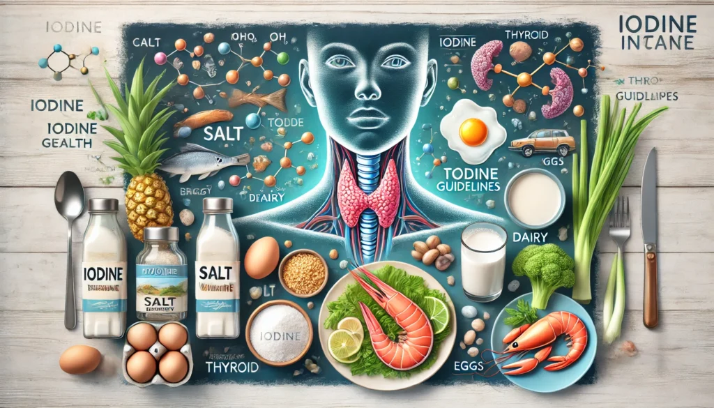 Food items rich in Iodine.