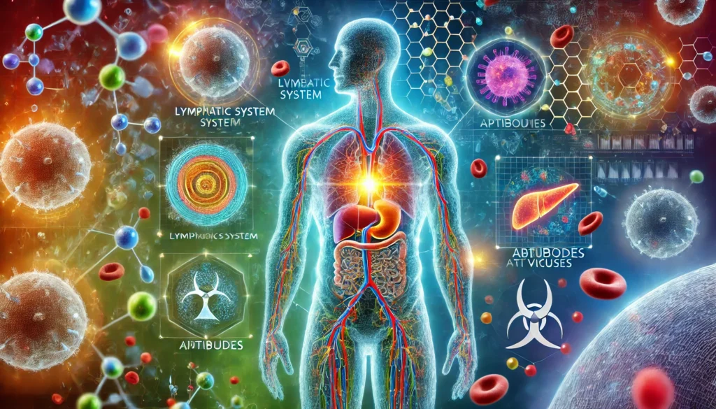 Healthy immune system of human body.