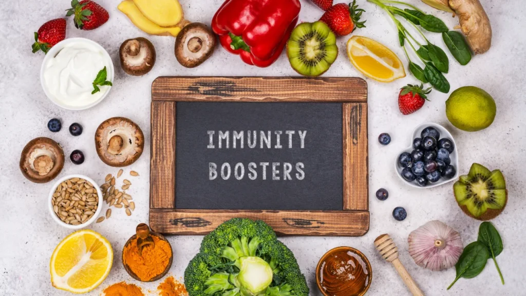 Food items for healthy immunity.