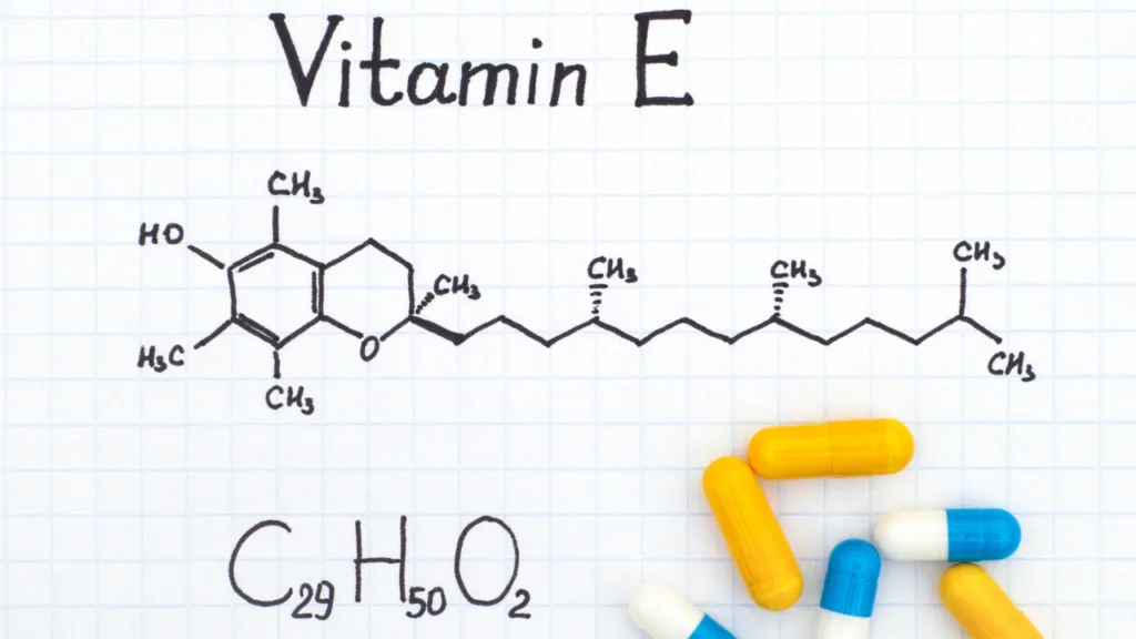 Vitamin E supplements.