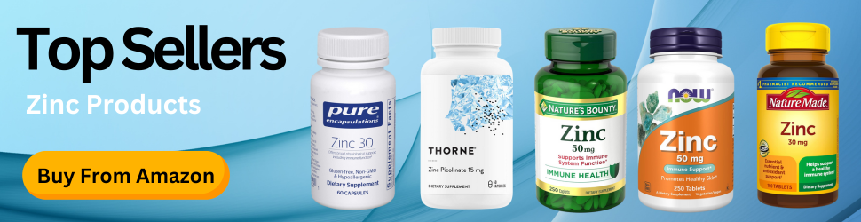 Zinc supports immune balance and reduces inflammation in Graves’ Disease—Protect Your Thyroid Health, Shop Now on Amazon!