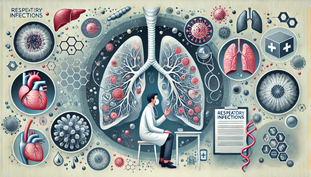 Respiratory infection caused by bacteria.