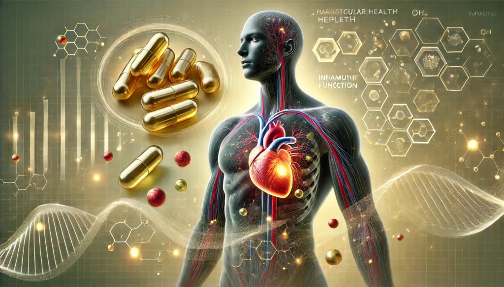 Berberine as a powerful natural supplement for cardiovascular health, immune function.