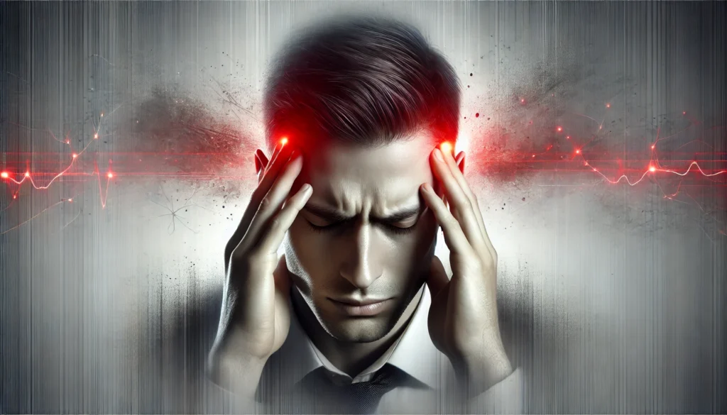 a person experiencing a headache.