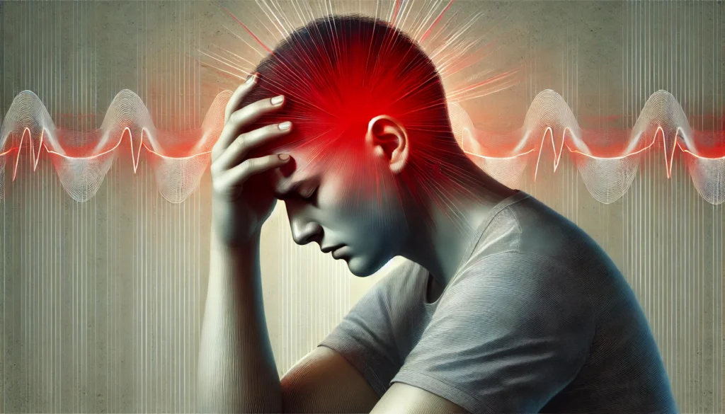 a person experiencing a headache.