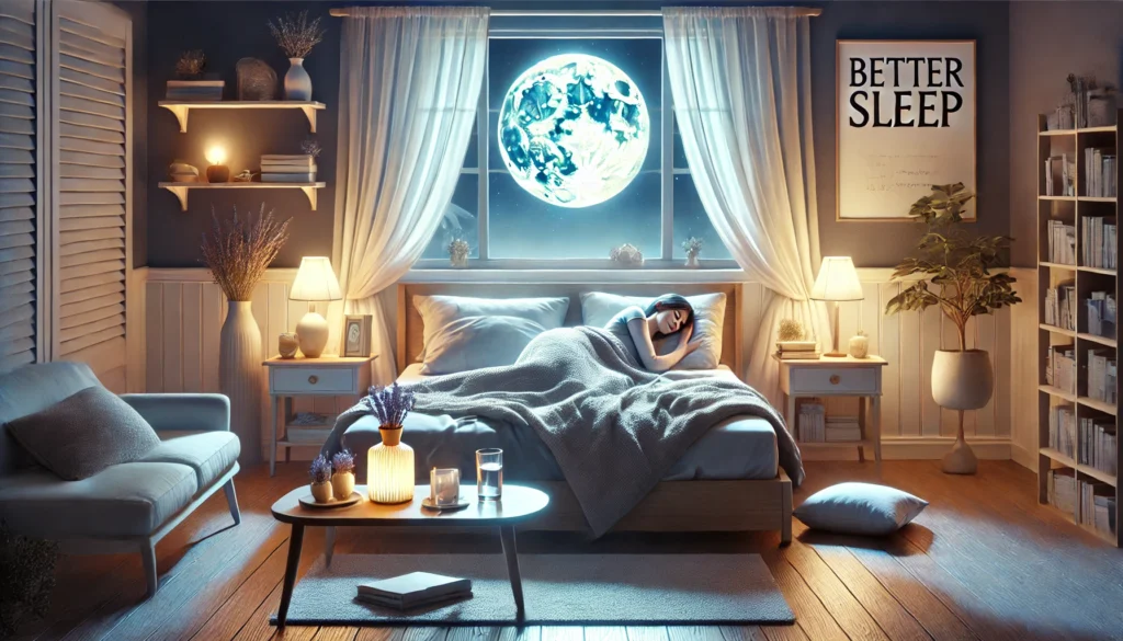 a person sleeping peacefully in a cozy bed