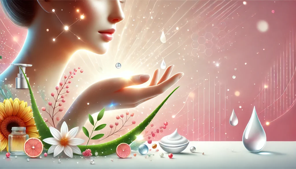 concept of healthy skin in a modern and vibrant style.