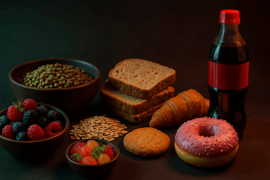 Balanced plate showing macronutrients with whole grains, lean protein, and healthy fats to illustrate how to interpret a nutrition chart effectively