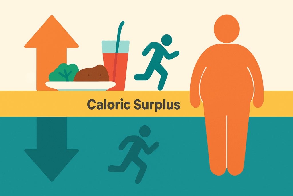 Person meal prepping high-calorie foods while tracking how many calories should I eat to gain weight on a smartphone app.