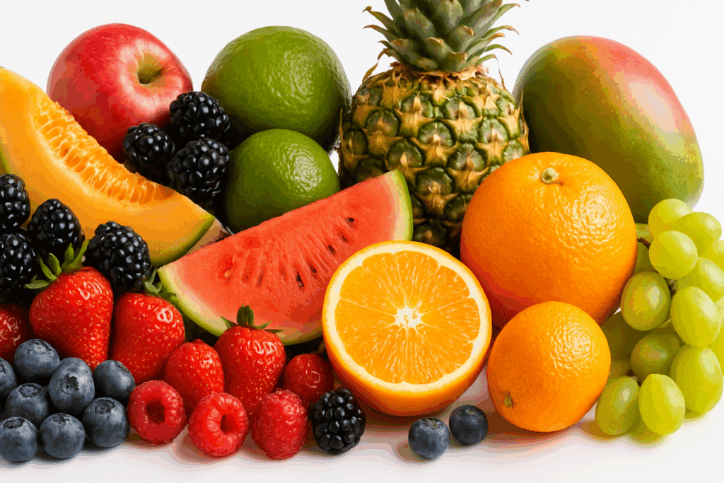 Visual concept of What Are the 5 Food Groups featuring bowls filled with fruits, vegetables, grains, proteins, and dairy