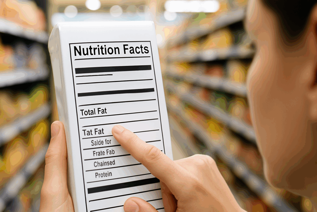 Side-by-side plates showing portion differences to demonstrate how to calculate calories from fat with multiple servings.