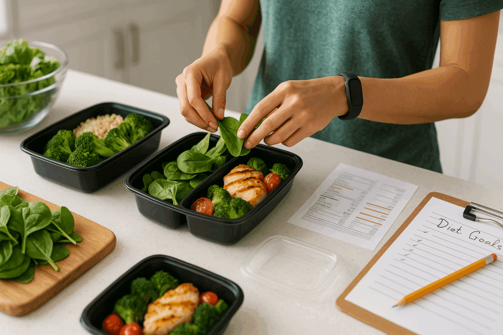 Student filling out a printed nutrition facts label template during a hands-on classroom nutrition education activity