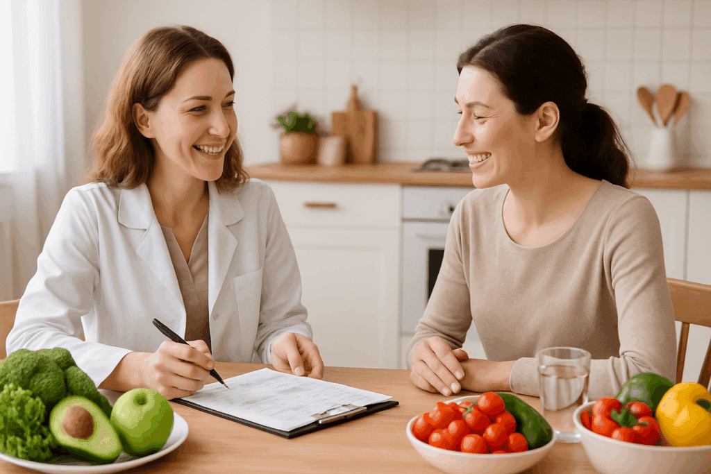 Assortment of Mediterranean, plant-based, and low-carb meals reflecting 4 ways to have a healthy diet.
