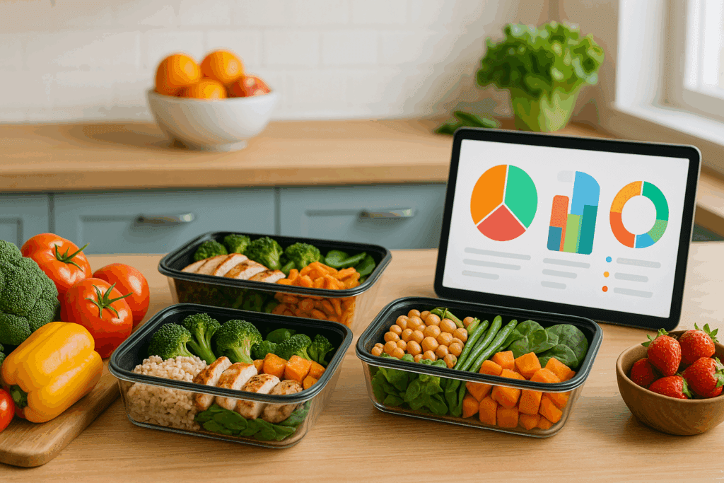 Illustration of snack portions multiplied to show serving size impact, referencing how to interpret a daily value food picture accurately.