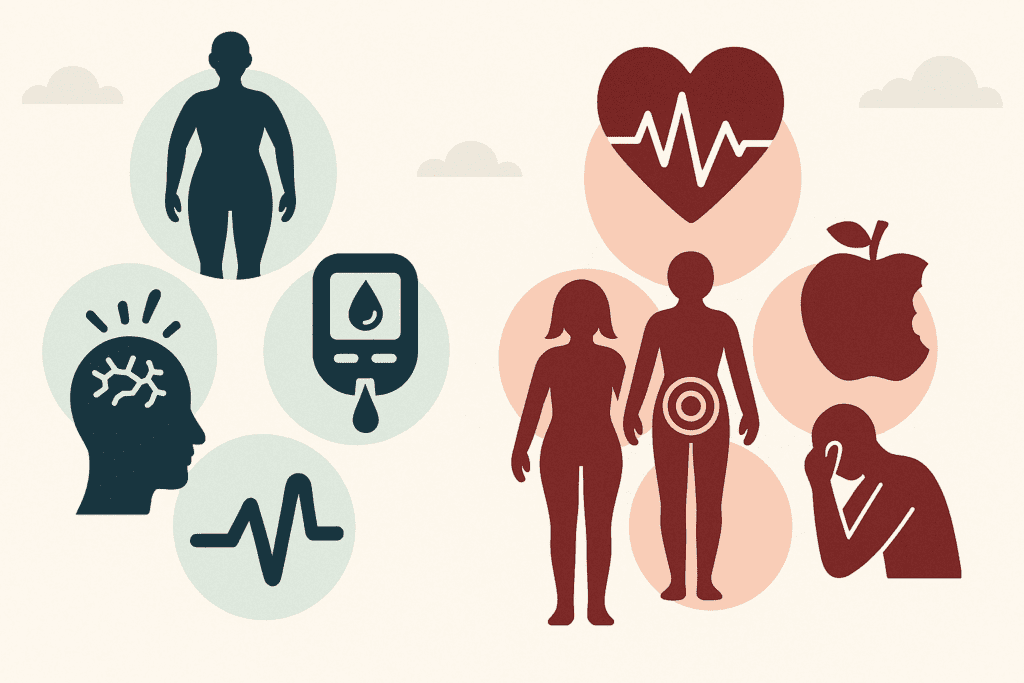 Infographic illustrating what happens if carbohydrate is not around, showing short-term benefits like weight loss and mental clarity versus long-term risks such as heart problems and nutrient deficiencies