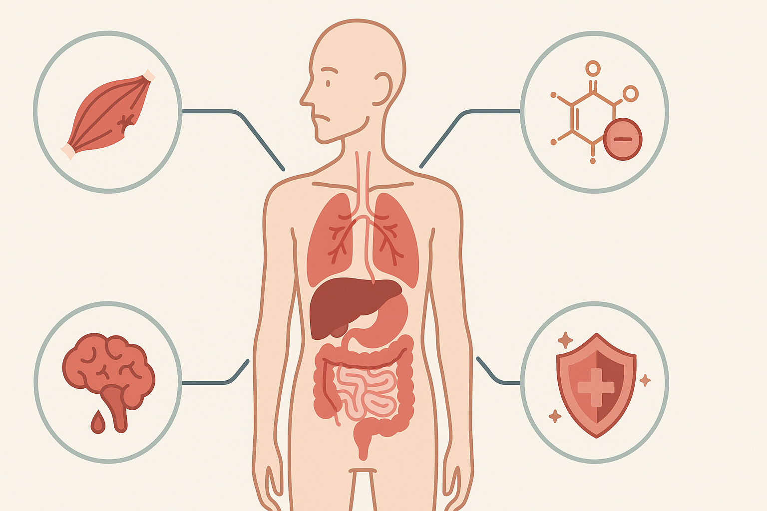 Medical diagram showing internal effects of Sudden or Rapid Weight Loss including muscle loss, hormone imbalance, weak immunity, and electrolyte disruption