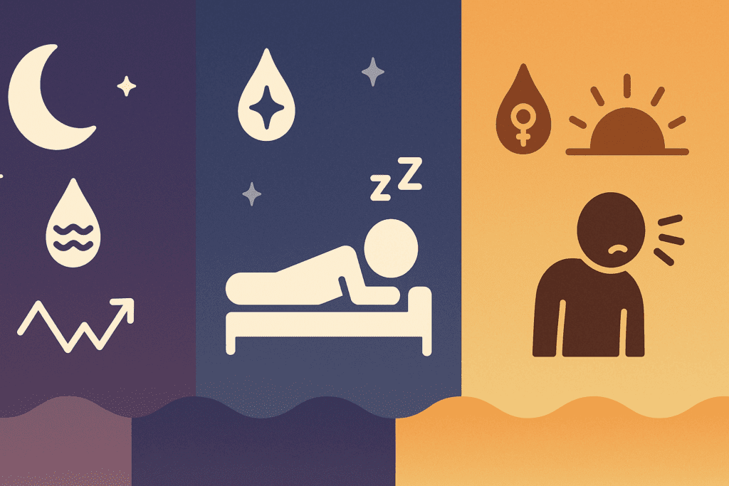Infographic illustrating how hormonal imbalances like cortisol and melatonin disruptions impact energy levels and sleep cycles, answering why am i still tired after sleeping.